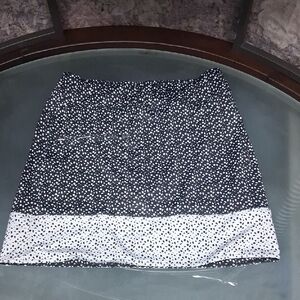 Belyn Key Black and White Mini Skirt